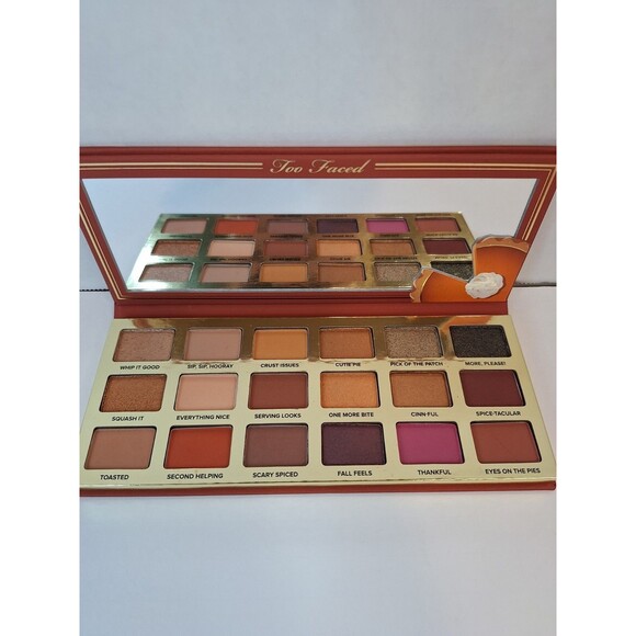 Too Faced Pumpkin Spice Second Slice Eye Shadow Palette NIB Fall Pumpkin Scent - Picture 6 of 8